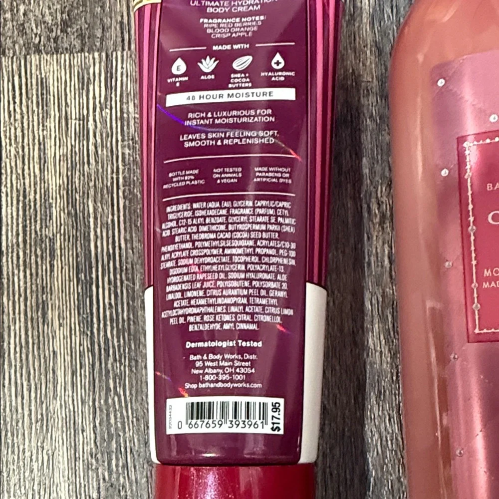 Bath & body works body cream and shampoo